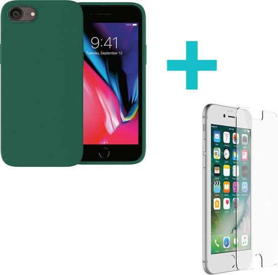 Coque Ceezs iPhone 7 / Coque iPhone 8 Silicone / Coque Apple iPhone SE 2020  - Vert +... | bol