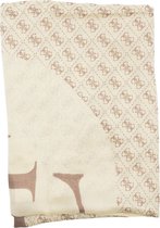 Guess Aieta Kefiah Dames Sjaal/Omslagdoek - One Size - Latte Logo
