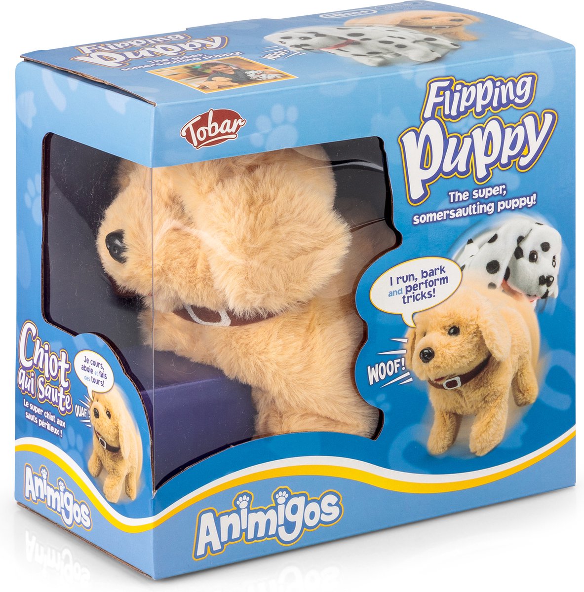Labby The Labrador Puppy Bewegende Back Flip Springende Hond Hondenknuffel Elektrisch Op Batterijen thumbnail 3
