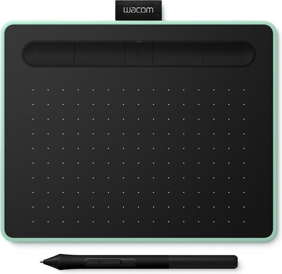 Wacom Intuos Pen & Bluetooth Small - Tekentablet - 152 x 95 mm - Pistache