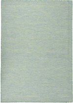 vidaXL - Buitenkleed - platgeweven - 200x280 - cm - turquoise