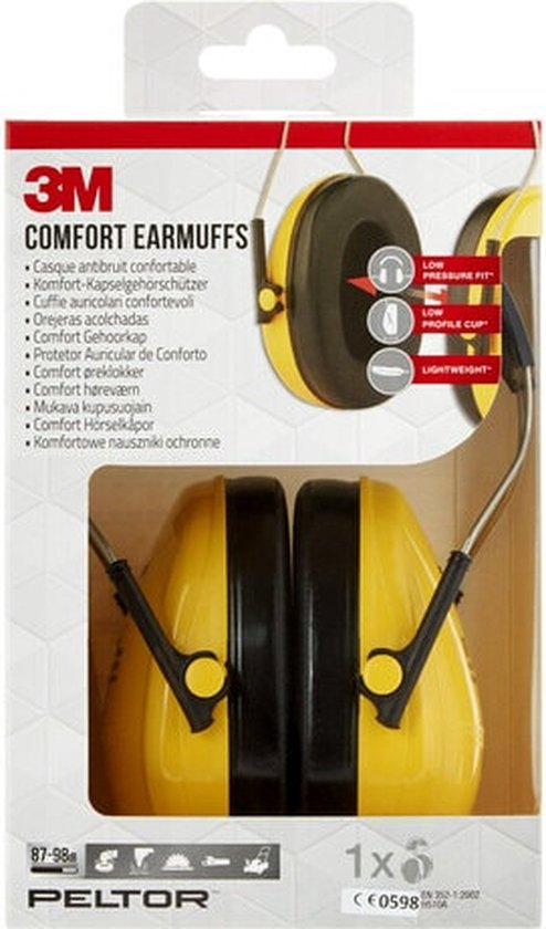 Casque antibruit confortable 3M™ Peltor™ Optime™ H510A (87-98 dB)