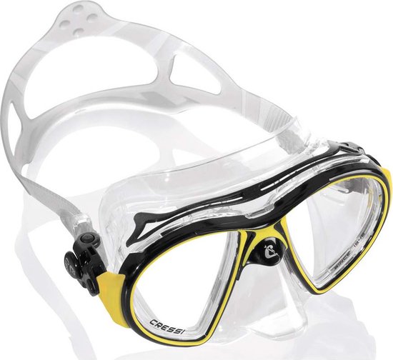 Masque de plongée Cressi Air Crystal Transparent, Zwart