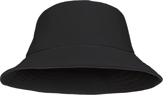 Bucket Hat - Vissershoedje - Hoedje - Kinderen - 4 t/m 7 jaar - 52 cm - zwart