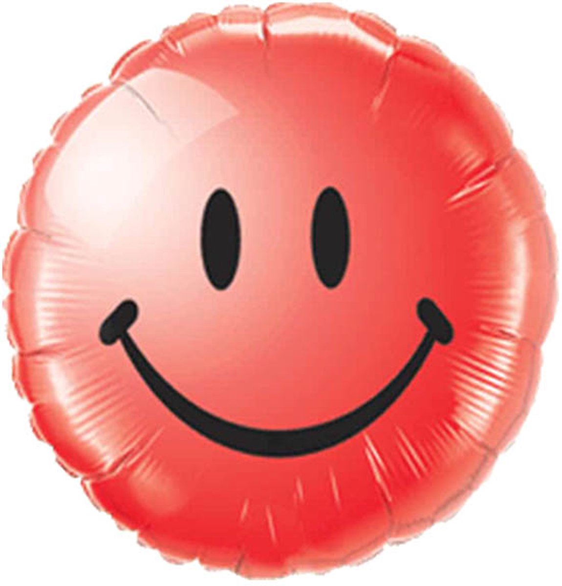 Qualatex - Folieballon smiley rood 46 cm