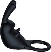 Hunter Vibrerende cockring - Geschikt voor koppels - ZWART - 10 trilstandjes - Vibrator voor Koppels - Vibrator voor Vrouwen - Partner Vibrator - Penis Ring - Penis Sleeve - Sex Toys voor Mannen