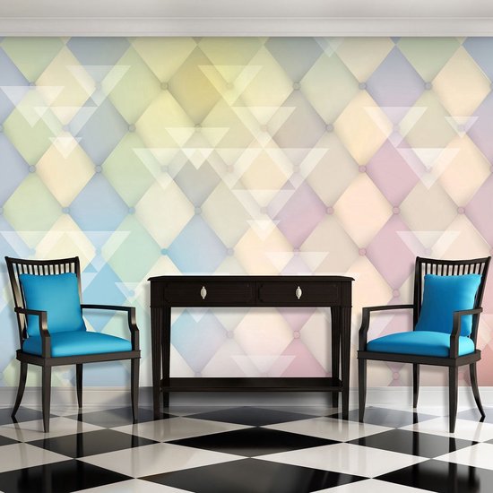 Papier peint photo - Papier Peint Intissé - Mur Abstrait Matelassé - 254 x 184 cm