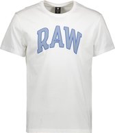 G-Star RAW T-shirt Raw University R T D22831 336 White Mannen Maat - XL