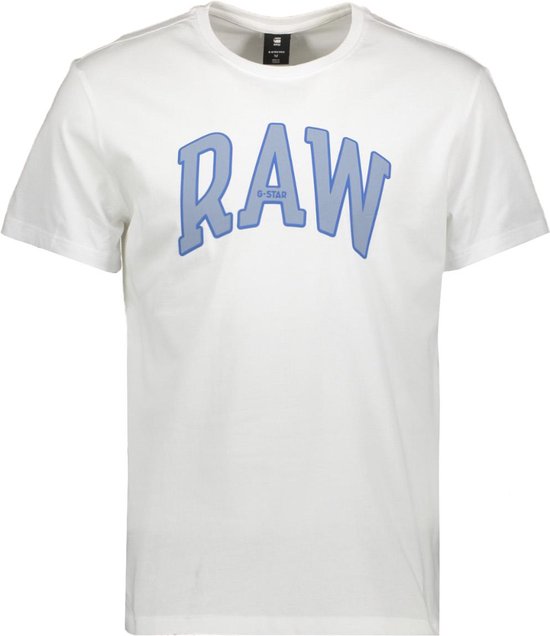 G-Star RAW T-shirt Raw University R T D22831 336 White Mannen Maat - XL