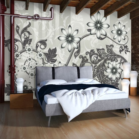 Photomural gris, revêtement mural