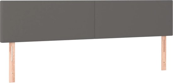Hoofdborden 4 st 80x5x78/88 cm kunstleer cappuccinokleurig