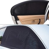 Auto zonneschermen - Auto achterruit - Raamscherm - 2 Stuks - zonwering achterportieren past altijd 100% dekkend