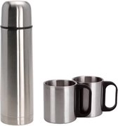 De Basis Bv - Thermos - Pichet isotherme Inox 1L + 2 Cup