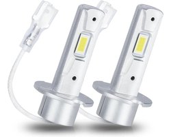 TLVX H3 30000 Lumen Perfect fit LED lampen 6000k Helder Wit (set 2 stuks), CANBUS, CSP LED CHIP, 100 Watt, Auto - Scooter - Motor - Dimlicht - Grootlicht – Mistlicht - Koplampen - Autolamp - Autolampen 12V