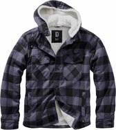 Brandit Lumberjacket Hooded Zwart-Grijs Vest Heren