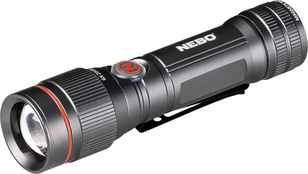 Nebo Redline Flex 450 Led Zaklamp - Flex-Fuel Oplaadbaar - Zwart