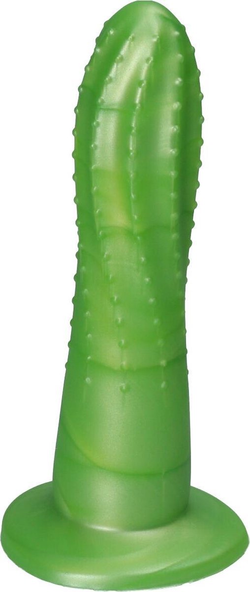 Goedkoopste Ylva & Dite - Prickly Pear - Siliconen dildo - Made in Holland - Fris Groen Metallic