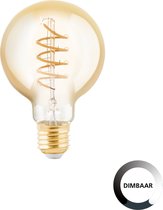 EGLO LED Lamp - E27 fitting - Ø 8 cm - G80 - Amber - 2000K - Dimbaar
