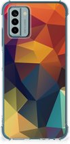 Hoesje maken Nokia G22 GSM Hoesje met doorzichtige rand Polygon Color