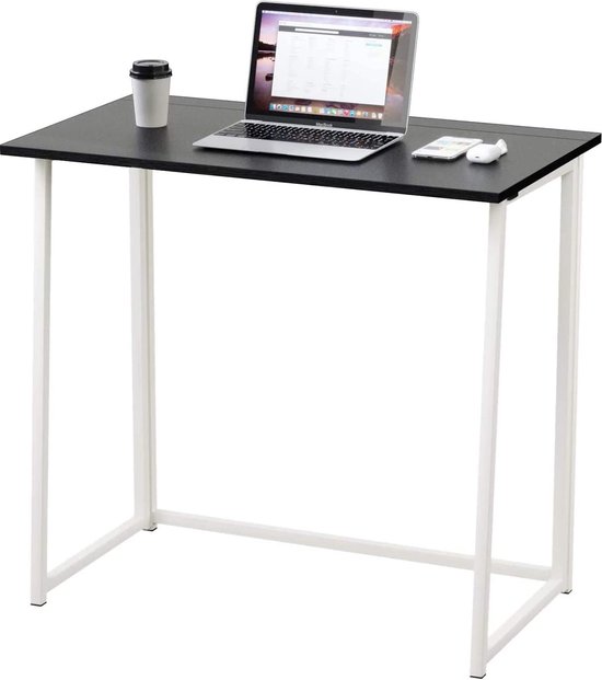 Dripex Table de Bureau Pliante Bureau Informatique Pliable Petit Table  d'Ordinateur pour Bureau Domicile 80 x 45 x 74 cm - Blanc : :  Cuisine et Maison