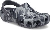 Crocs Classic Camo K Klompen Zwart,Grijs EU 32-33 Meisje