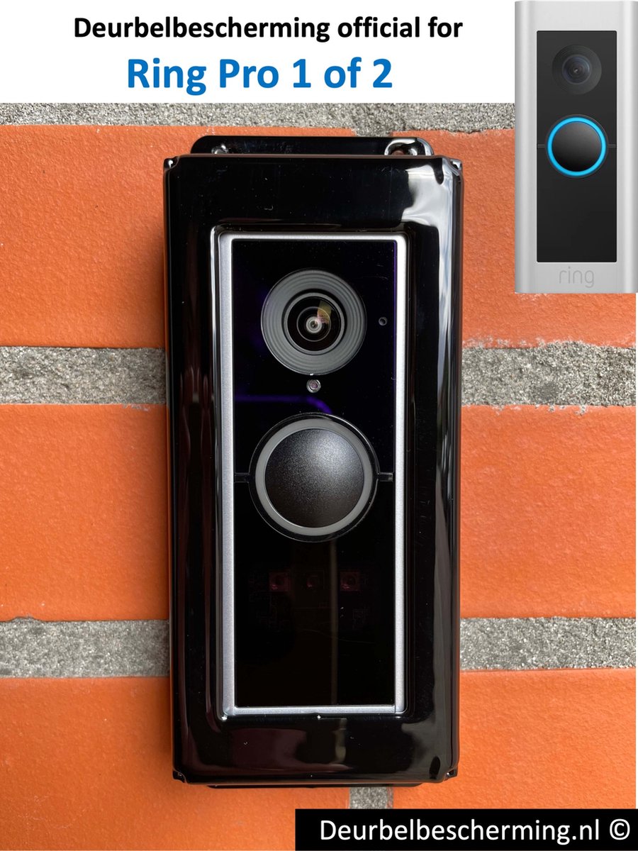 DoorbellProtection noir poudré pour votre sonnette vidéo Ring
