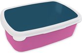 Broodtrommel Roze - Lunchbox Indigo - Palet - Kleuren - Brooddoos 18x12x6 cm - Brood lunch box - Broodtrommels voor kinderen en volwassenen