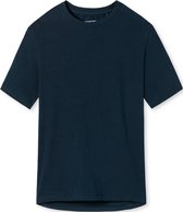 SCHIESSER Mix+Relax T-shirt - dames shirt korte mouwen donkerblauw - Maat: 34