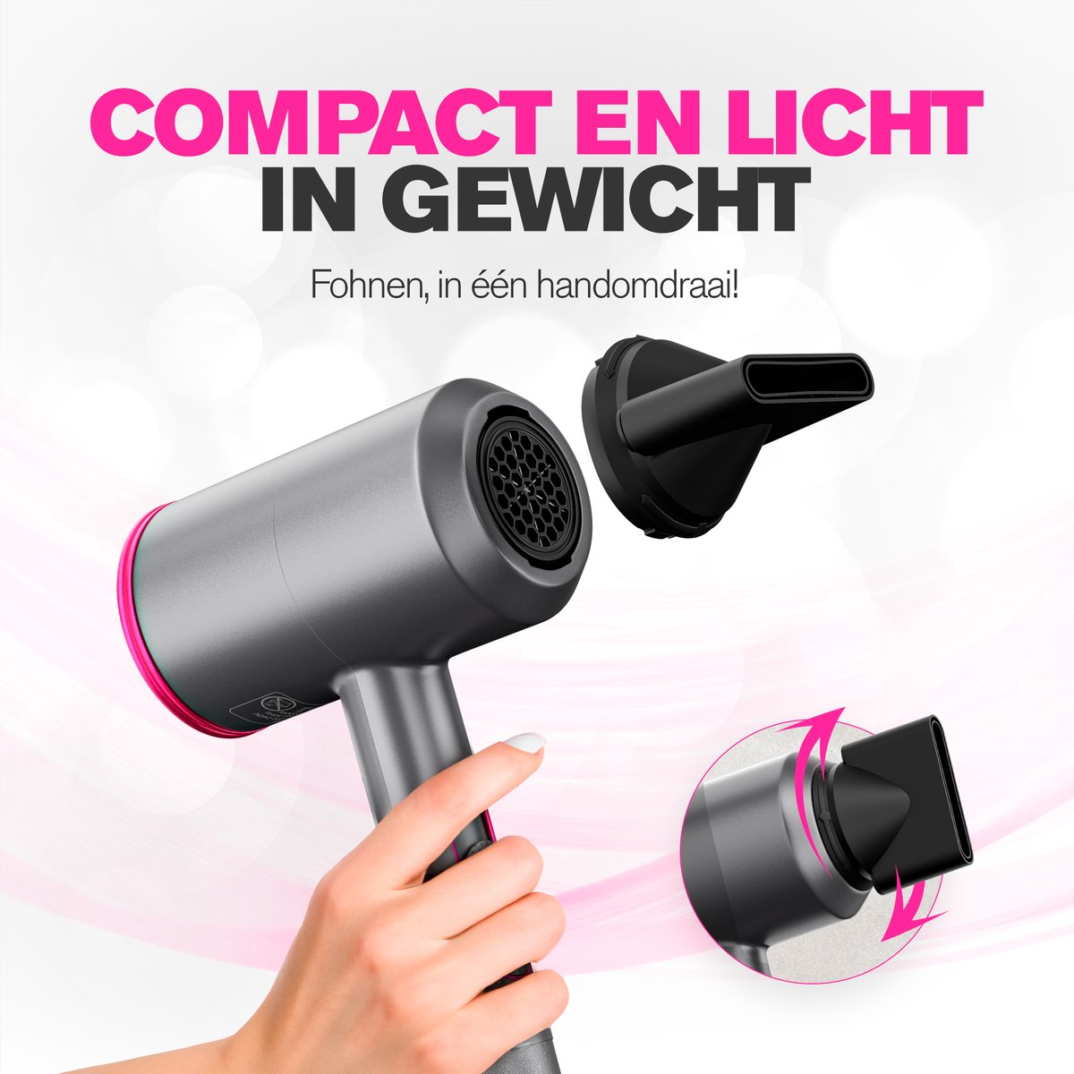Roboza Föhn met Diffuser - Haardroger thumbnail 5