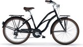 Cruiser fiets Black - Met 7 versnellingen - 26 inch wielmaat - Lowrider - Beach chopper - Herenfiets - Stadsfiets - Framemaat 45cm