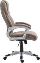 Luxe Bureaustoel Gianpaolo XL - stof- Lichtbruin - Op wielen - Ergonomische bureaustoel - Voor volwassenen - In hoogte verstelbaar
