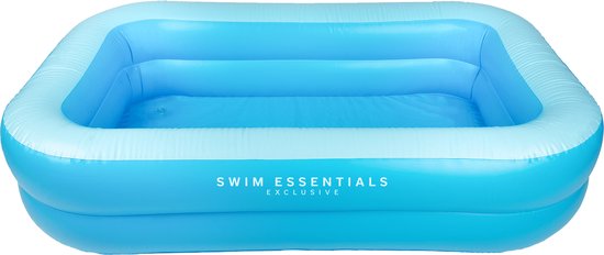 Swim Essentials Opblaasbaar Zwembad - Rechthoek - Blauw - 211 x 132 x 46 cm
