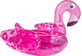 Swim Essentials Opblaas Flamingo XXL - Opblaasbaar Zwembadspeelgoed - Neon Panterprint - 160 x 130 x 67 cm