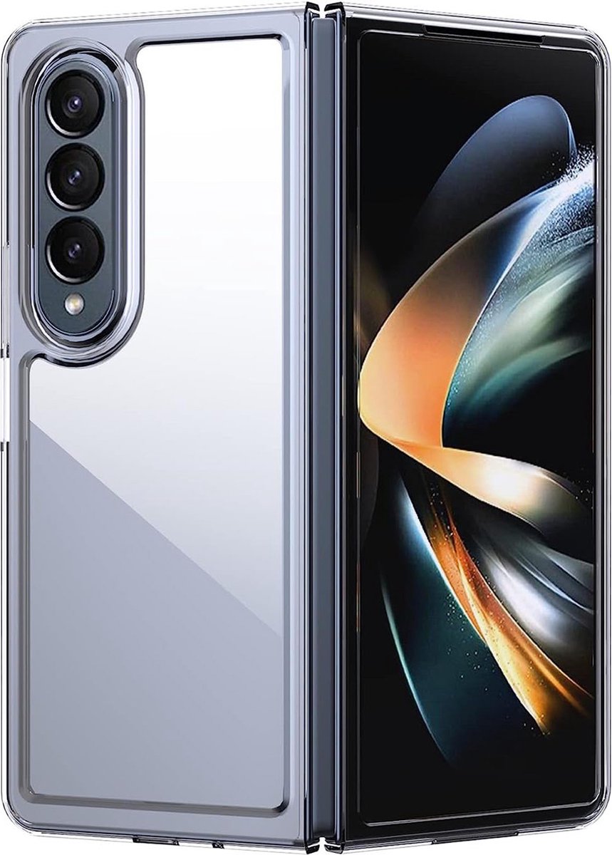 Hoesje geschikt voor Samsung Galaxy Z Fold 4 - Back Cover Case NaturalGuard Transparant