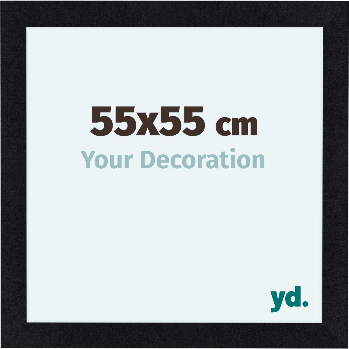 yd. Your Decoration - Fotolijst 55x55 cm - MDF - Zwart Mat - Como