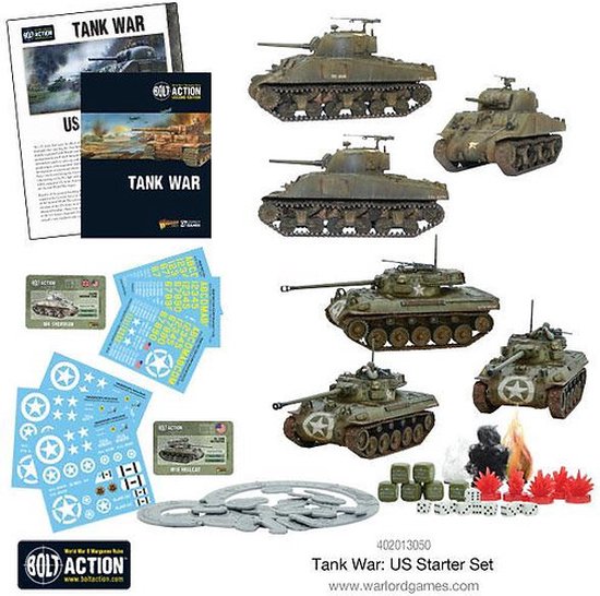 Bolt Action Tank War Usa Starter Set