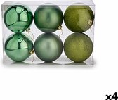 Set kerstballen 15 x 16 x 15 cm Groen (4 Stuks)