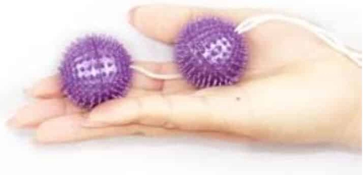 Goedkoopste BAILE STIMULATING | A Deeply Pleasure Spiky Balls Purple 3,60 Cm
