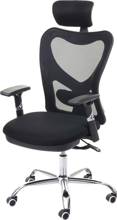 Bureaustoel MCW-F13, bureaustoel draaistoel, schuiffunctie 150kg belastbaar stof/textiel ~ zwart