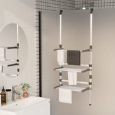 Bol.com vidaXL Droogrek 3-laags hangend aluminium aanbieding