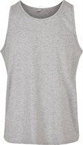 Herentanktop 'Basic' met ronde hals Heather Grey - XL