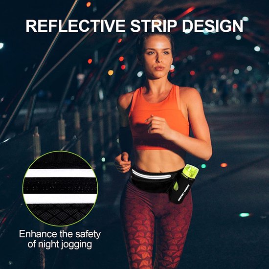 Formbelt® Plus Sport loopgordel met ritssluiting, heuptas voor mobiele
