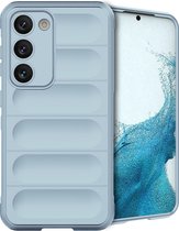 iMoshion Hoesje Geschikt voor Samsung Galaxy S23 Hoesje Siliconen - iMoshion EasyGrip Backcover - Lichtblauw