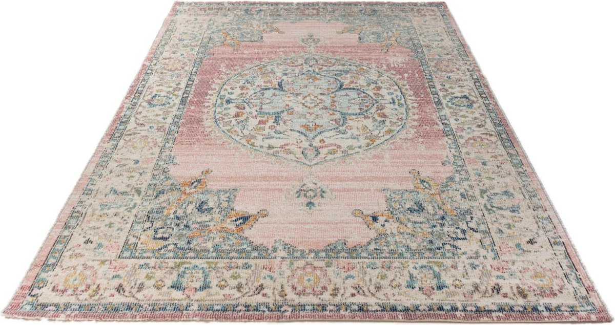 Karpet24 Salsa – Vintage Style Vloerkleed, Weerbestendig & UV-bestendig voor Binnen & Buiten-240 x 340 cm