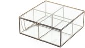 Housevitamin Box - Glazen Box Zwart - 16x16x6,5cm