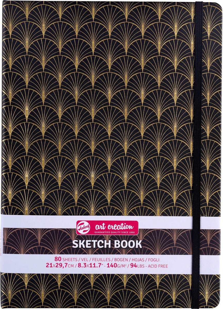 Talens Art Creation Schetsboek Art Deco | 21 x 29,7 cm, 140 g, 80 vellen - Talens Art Creation