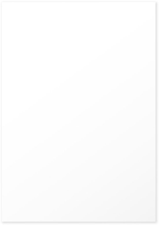 Een wit A3 vel, van voren gezien.