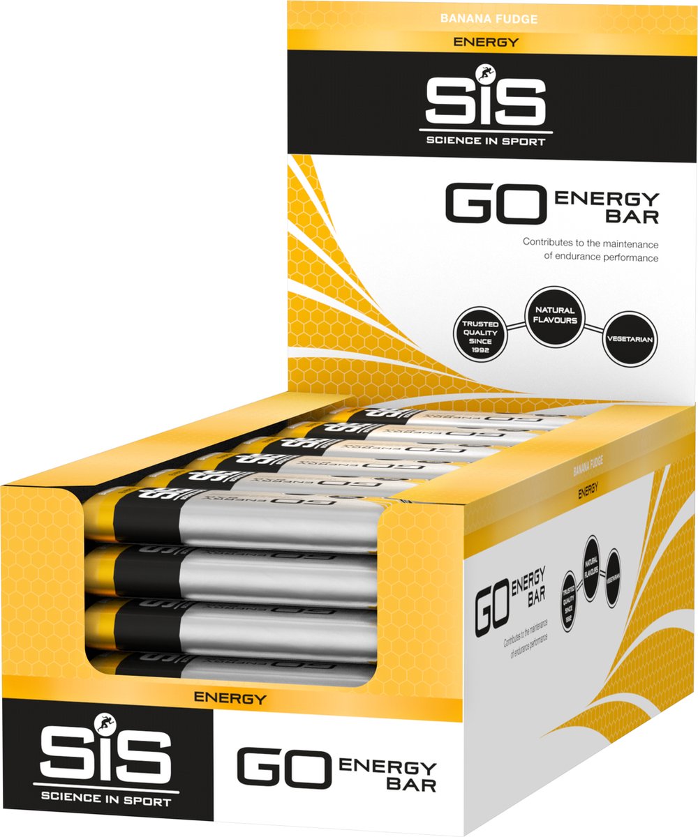 Goedkoopste Science in Sport - GO Energy Bar Mini 40g 30-pack - Banaan - vegan - Heerlijke koolhydraatreep met 26g koolhydraten - energieleverancier voor krachttraining