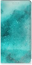 Foto hoesje Motorola Moto G53 Smart Cover Painting Blue