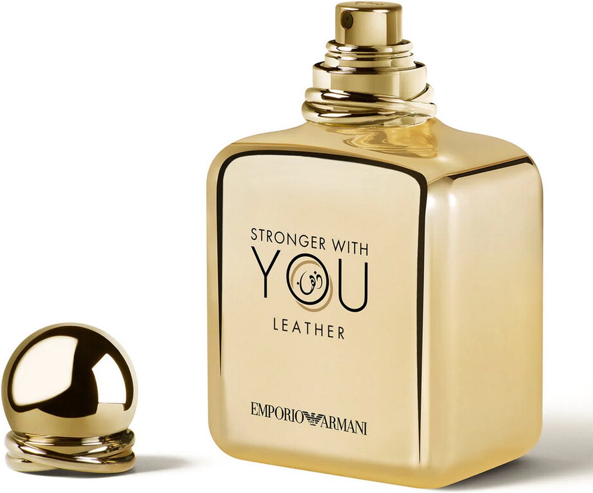 Emporio Armani - Stronger With You Leather Eau de Parfum – Limited Edition - De luxueuze allure van leer, een van de meest sensuele en verfijnde akkoorden in de parfumerie, wordt perfect vastgelegd door Stronger With You Leather